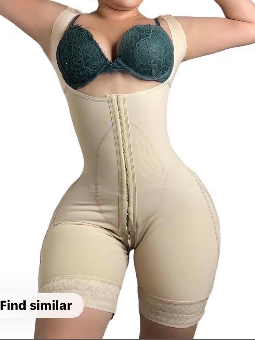 Fit Doll Collection Fajas (Peachy Doll) Wide Strap size xs but fits xxs beige